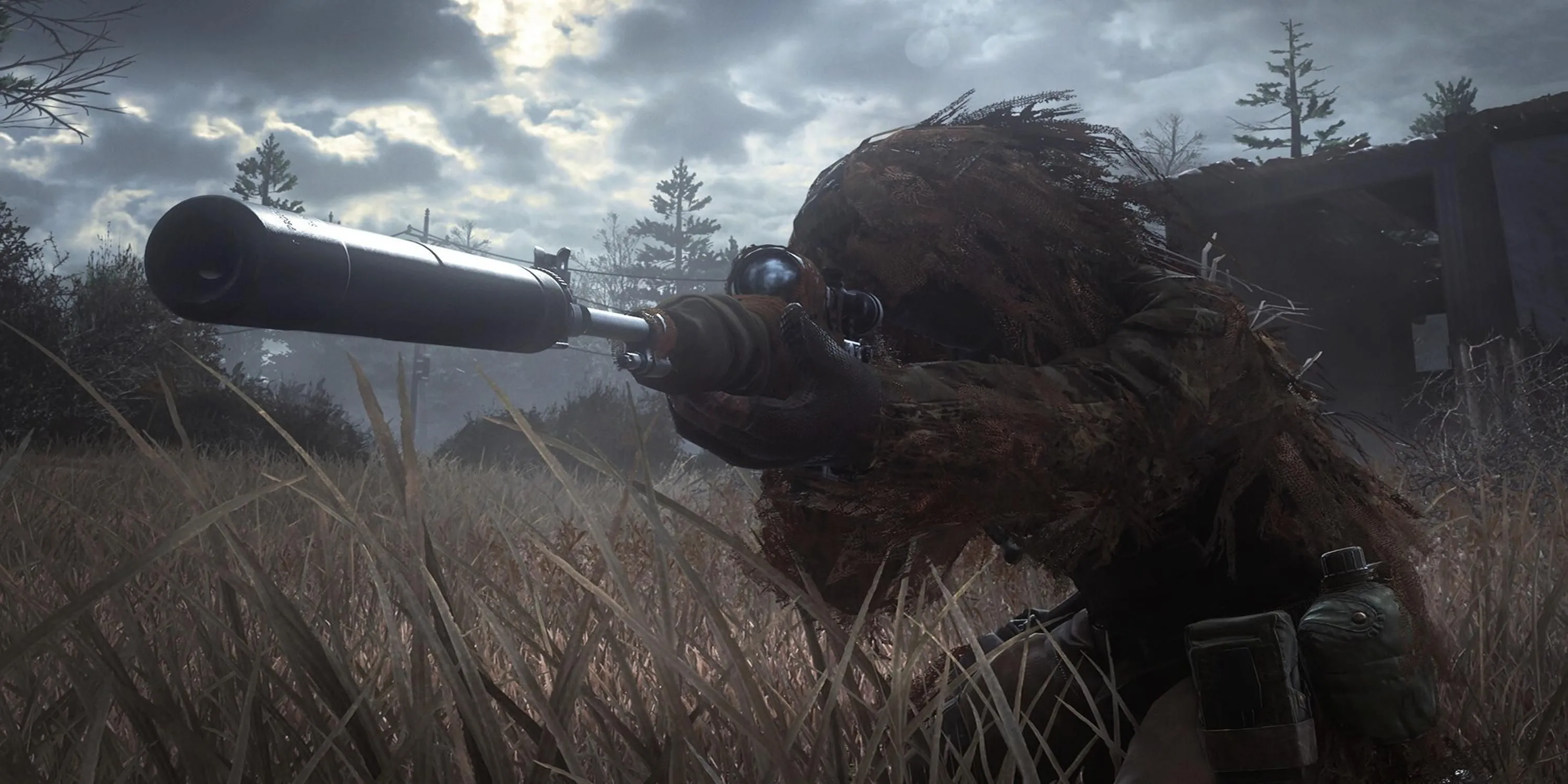 Một tay súng bắn tỉa SAS ẩn mình trong nhiệm vụ Black Ops căng thẳng của Call of Duty 4: Modern Warfare