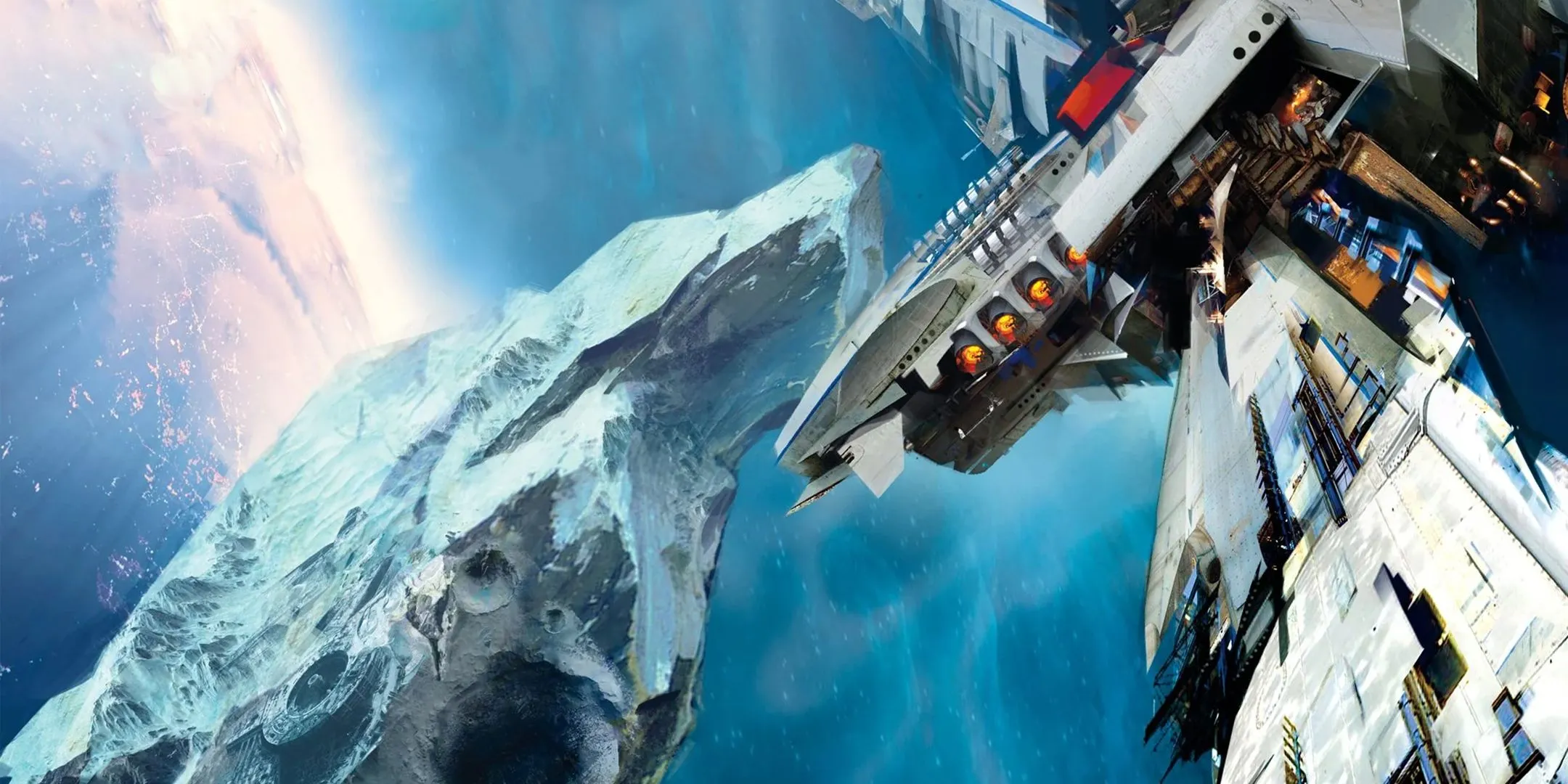 Nghệ thuật bìa Leviathan Wakes từ series The Expanse, mở ra tiềm năng cho MMORPG khoa học viễn tưởng không gian