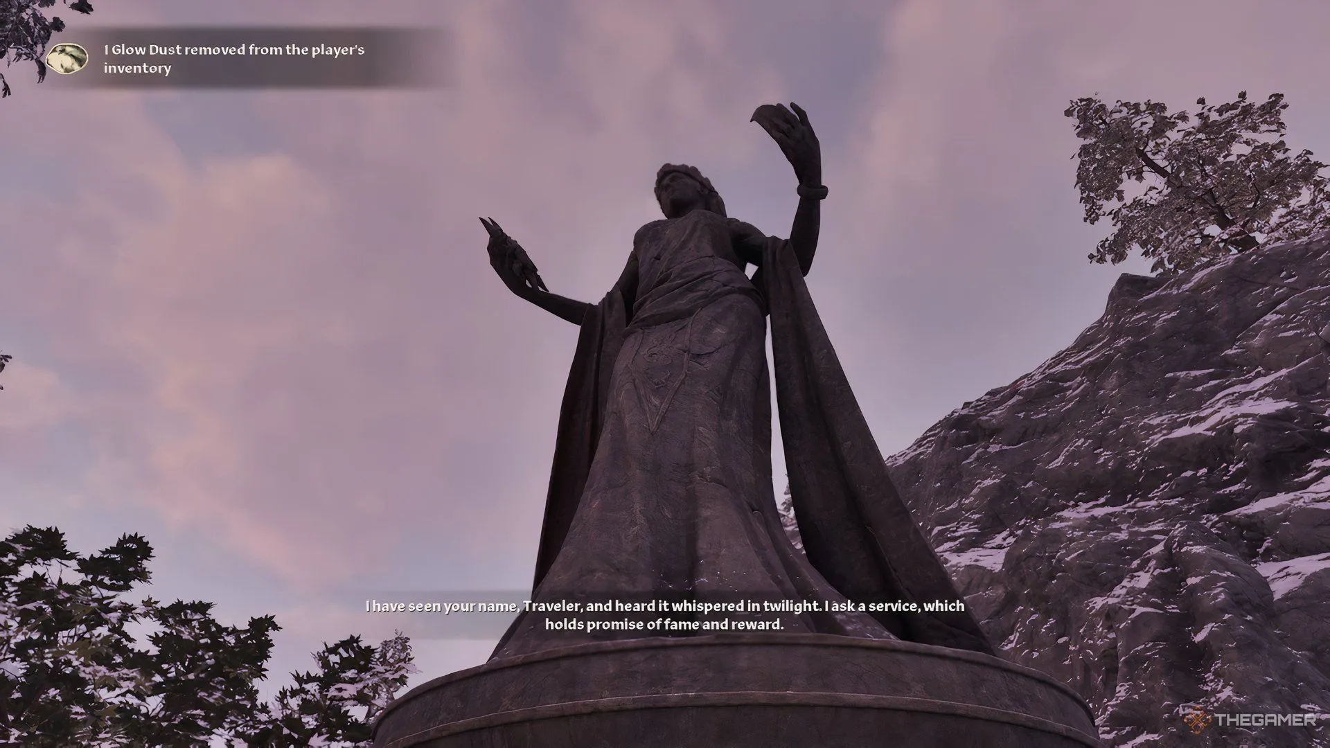 Người chơi bắt đầu nhiệm vụ Azura tại tượng đài Azura trong The Elder Scrolls IV Oblivion Remastered