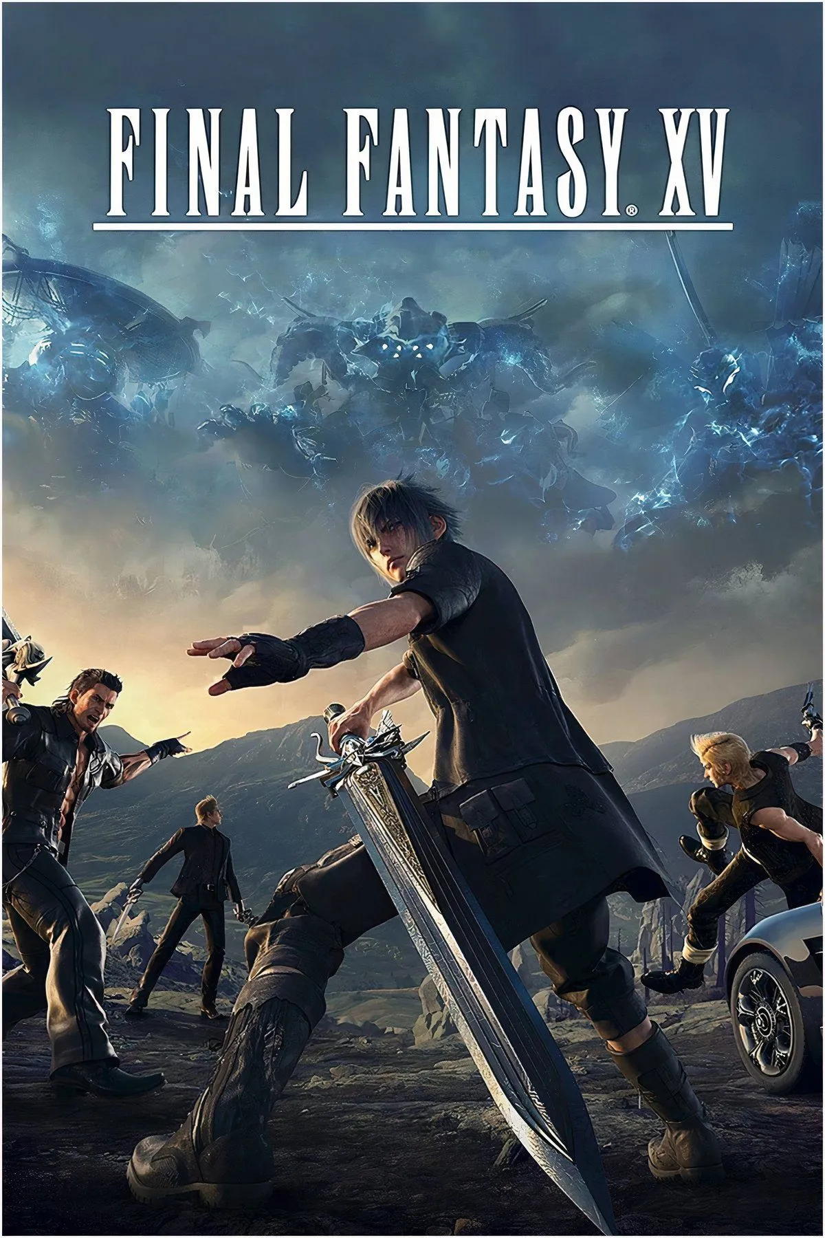 Nhân vật chính Noctis và đồng đội trong thế giới mở của Final Fantasy XV