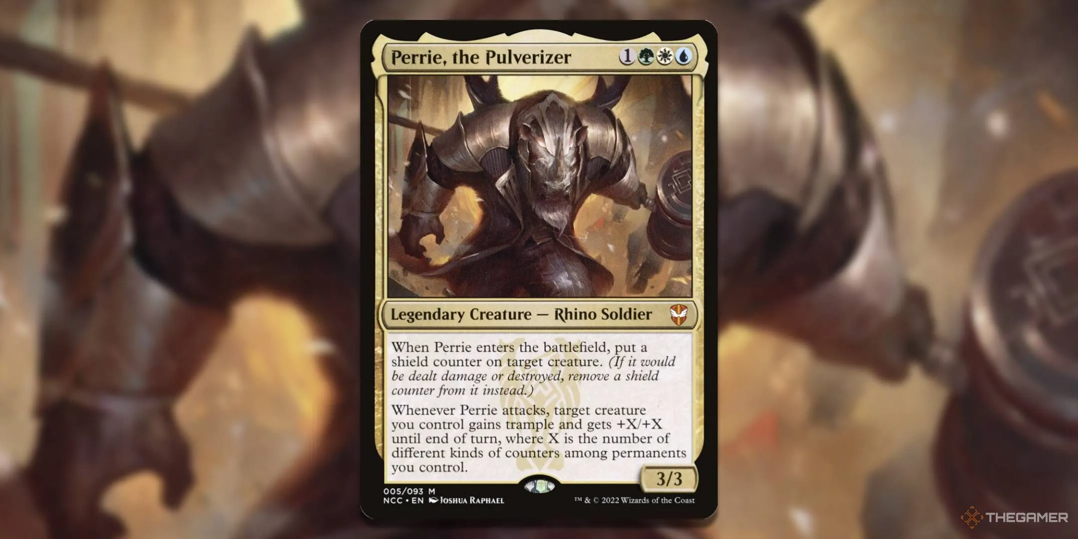 Perrie, the Pulverizer, chỉ huy mạnh mẽ của phe Brokers, chuyên sử dụng các loại Counter để bảo vệ và tấn công.