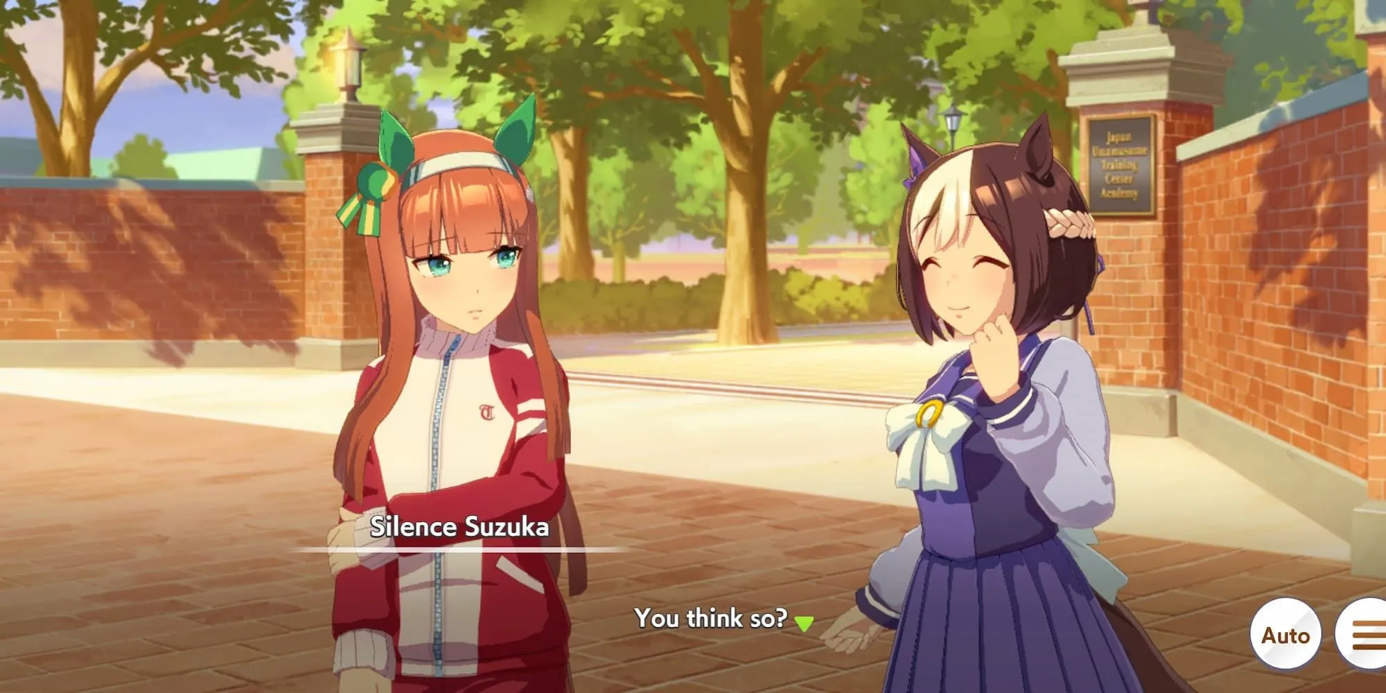 Silence Suzuka trong Umamusume, được mệnh danh là chiến mã nhanh nhất, thống trị mọi đường đua.