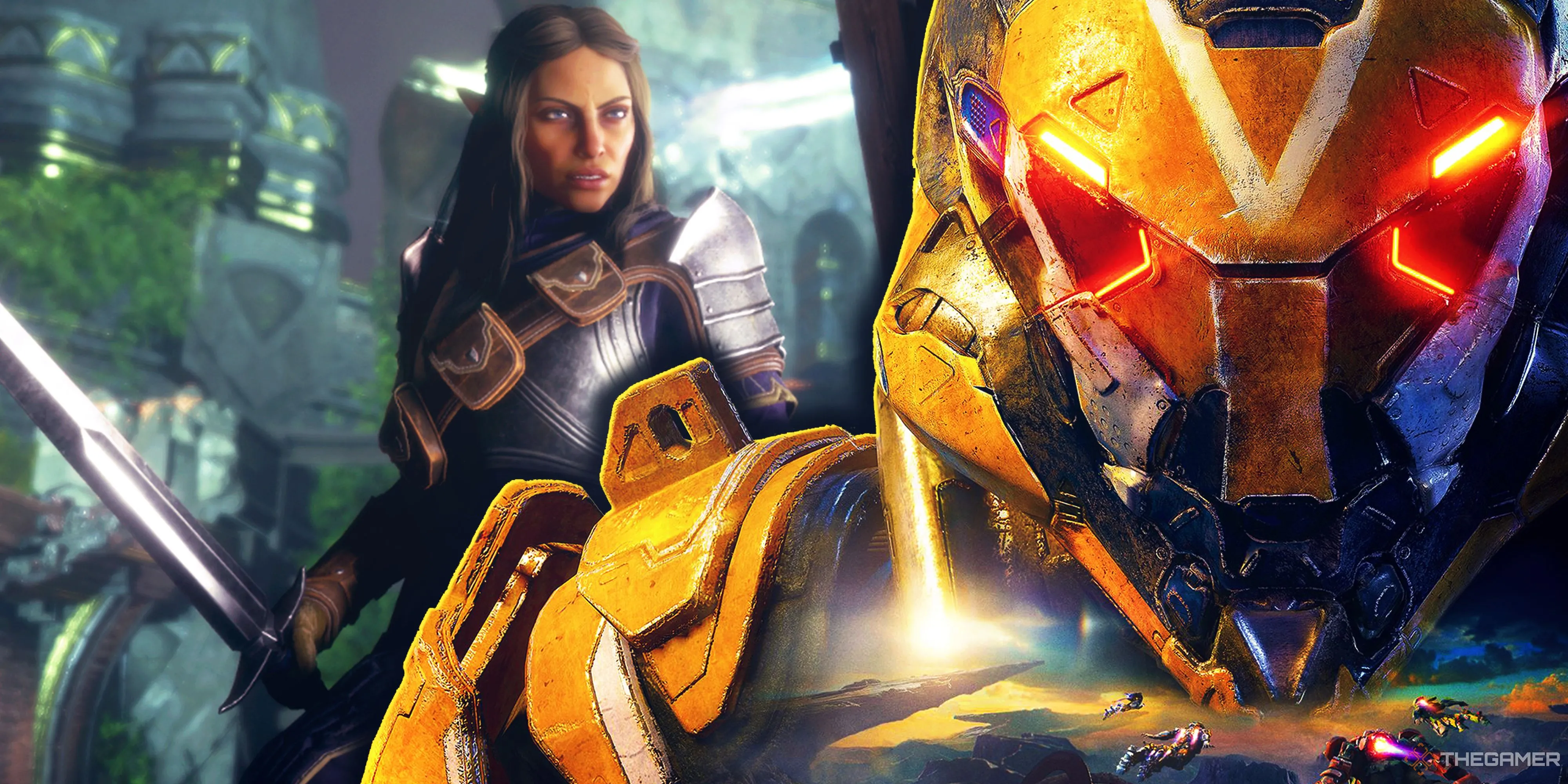 So sánh Javelin Anthem và nhân vật Dragon Age: The Veilguard
