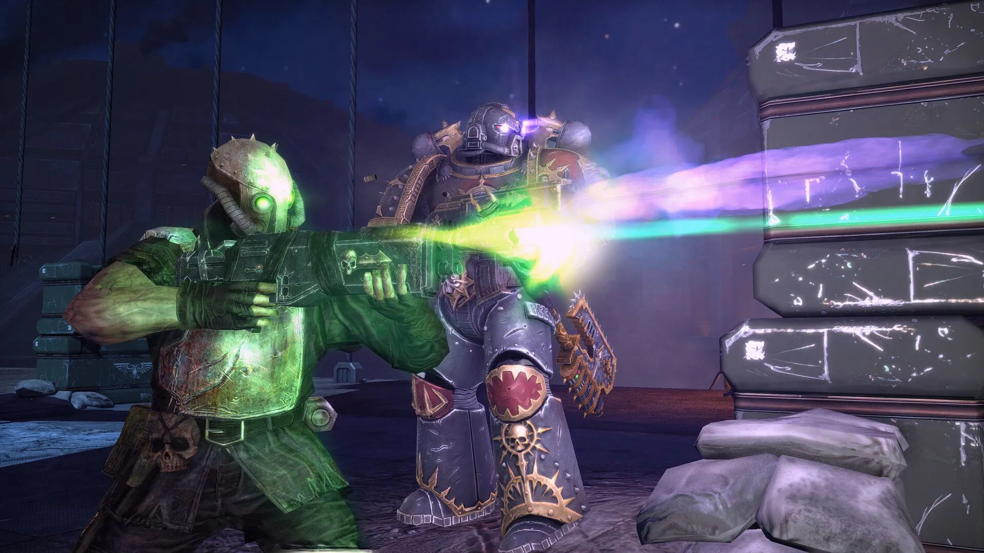 Space Marine Captain Titus chiến đấu chống lại quân đoàn Orks trong Master Crafted Edition