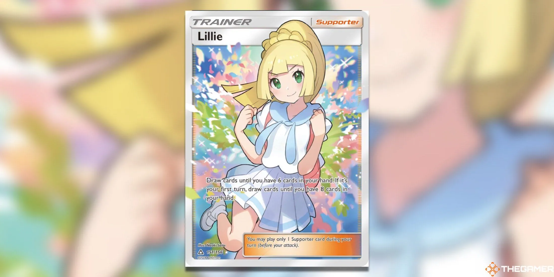 Thẻ bài Pokemon TCG Lillie Full Art từ Ultra Prism, một trong những thẻ Trainer Alola giá trị nhất.