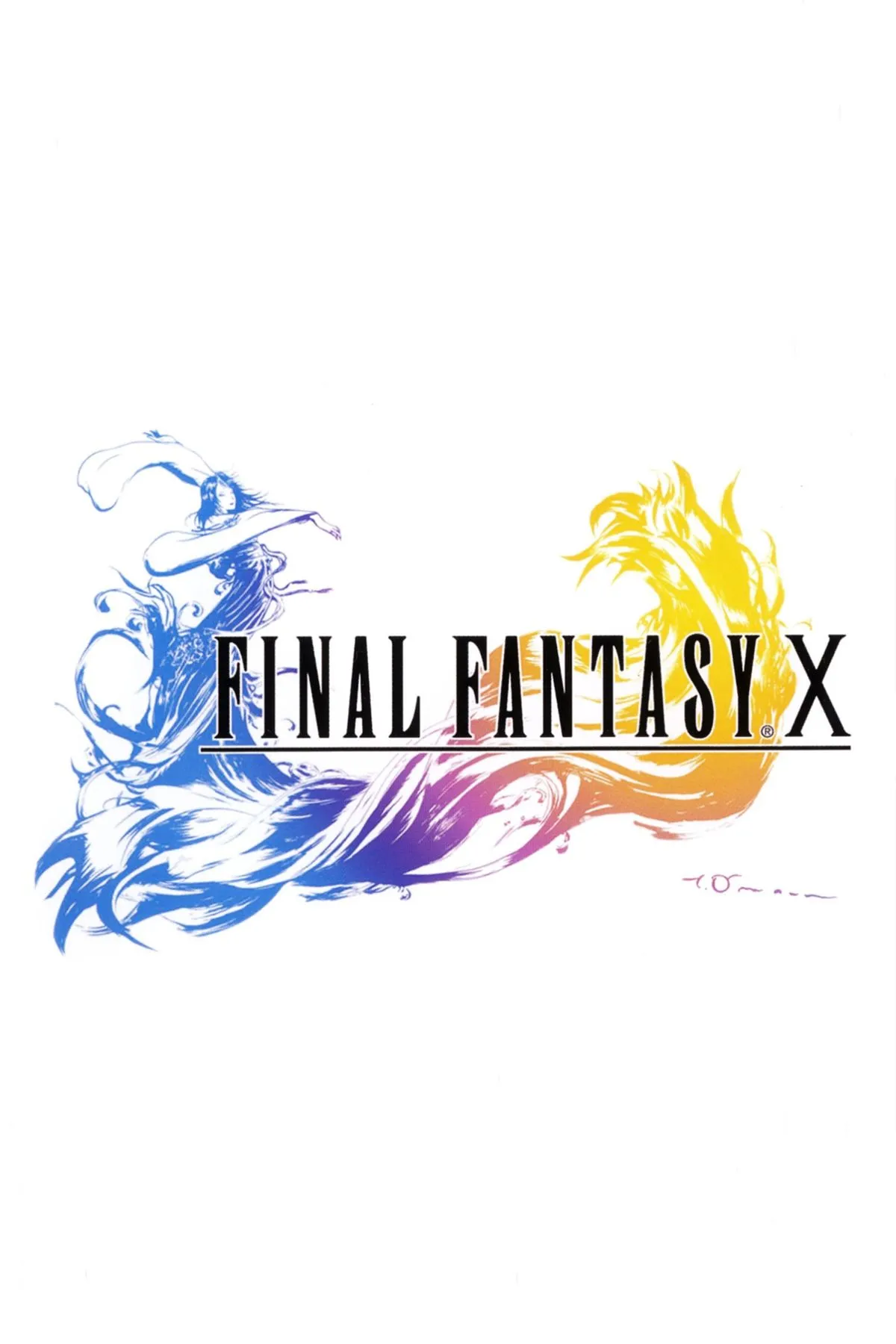 Tidus và Yuna trên bìa Final Fantasy 10.