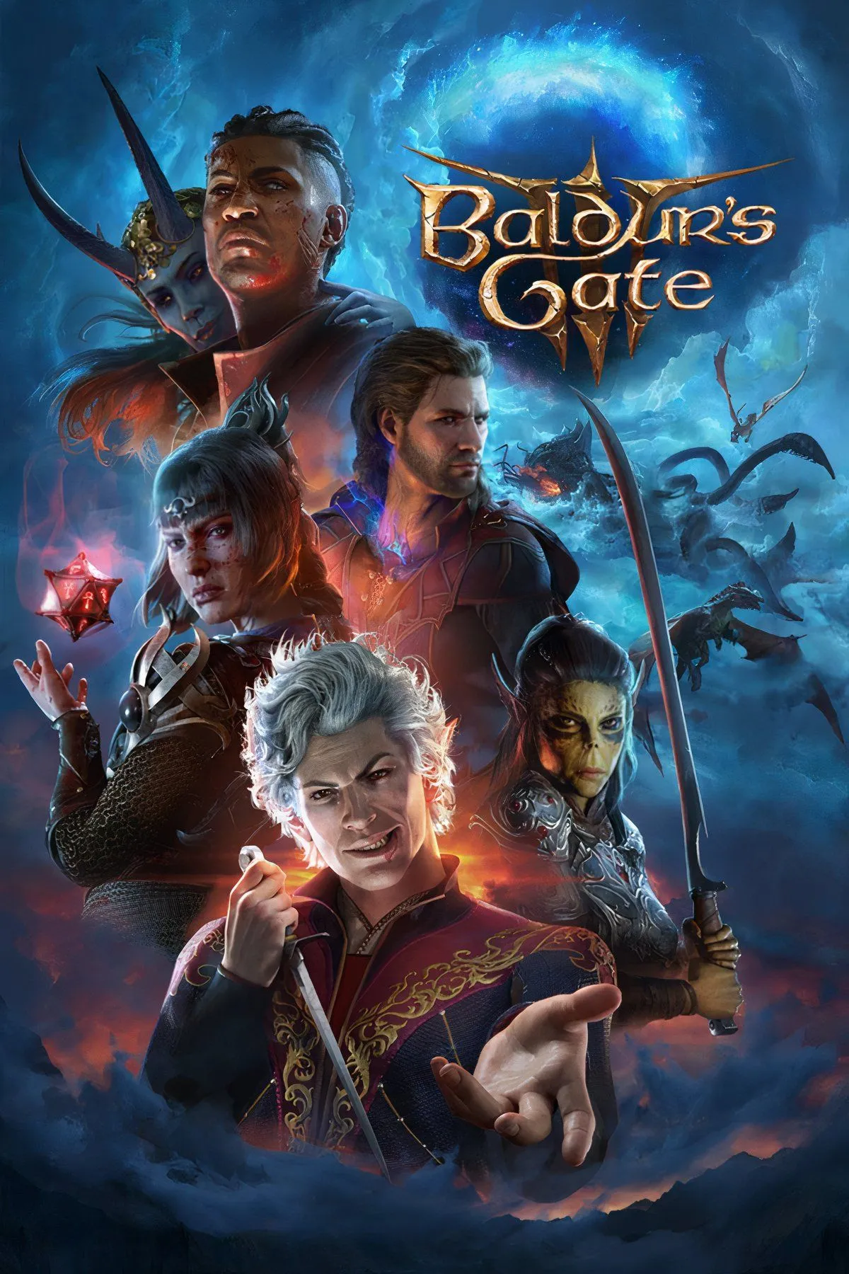 Tổ hợp hình ảnh Baldur's Gate 3 thể hiện đồ họa và nhân vật đặc trưng