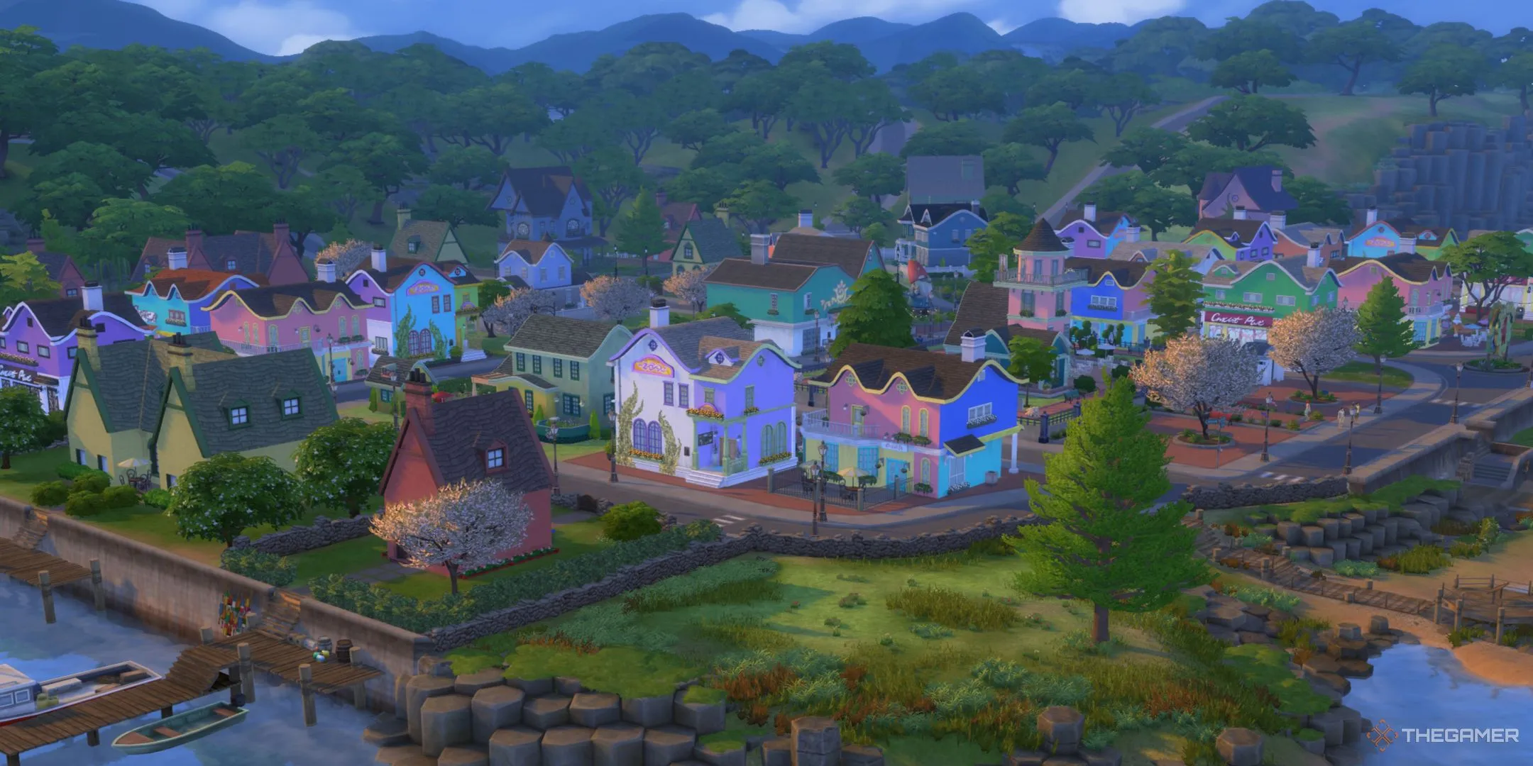 Toàn cảnh khu vực Coast of Adhmor tuyệt đẹp trong thế giới Innisgreen của The Sims 4 Enchanted By Nature