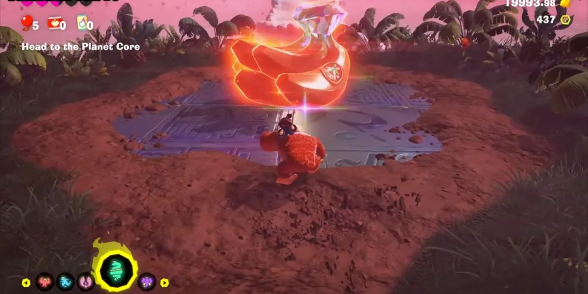 Viên ngọc Banandium Gem giúp tăng Bananergy trong Donkey Kong Bananza