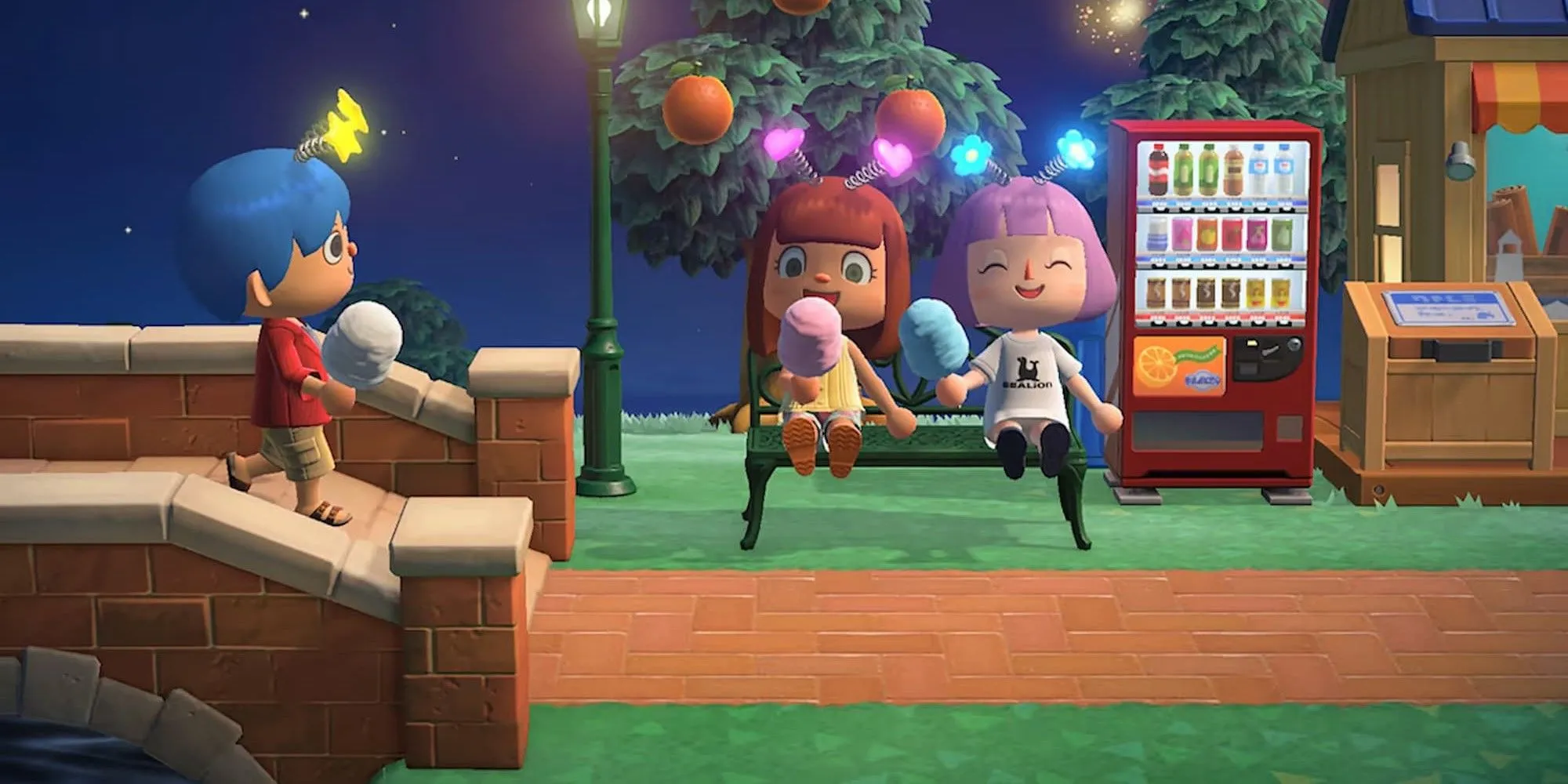 Animal Crossing New Horizons: Nhân vật ăn kẹo bông