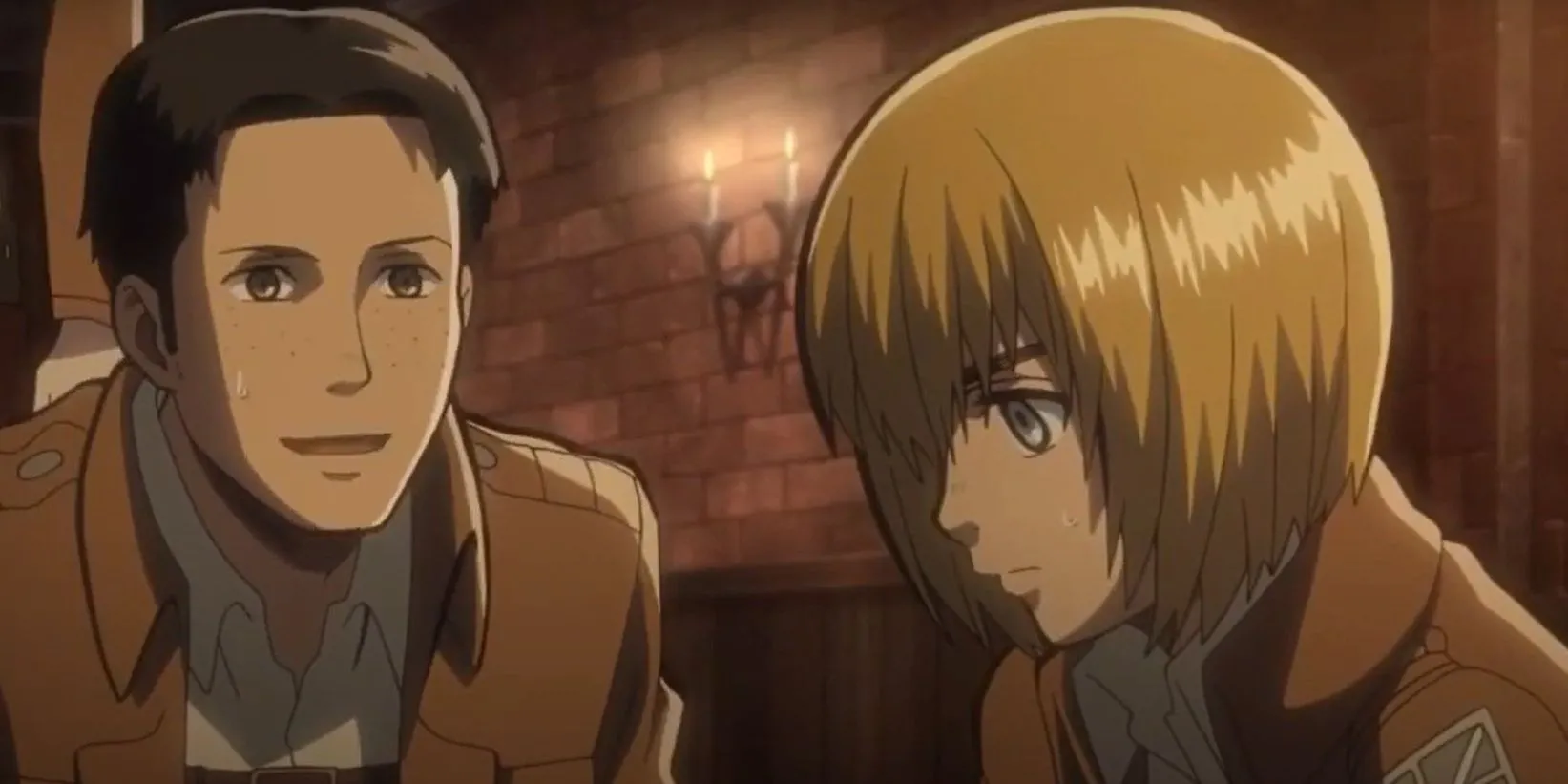 Armin và Marco chia sẻ khoảnh khắc suy tư trong Attack on Titan