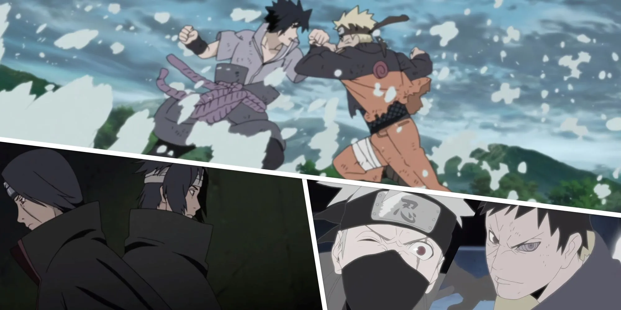 Các trận chiến kinh điển trong Naruto: Naruto vs Sasuke, Sasuke vs Itachi, Obito vs Kakashi