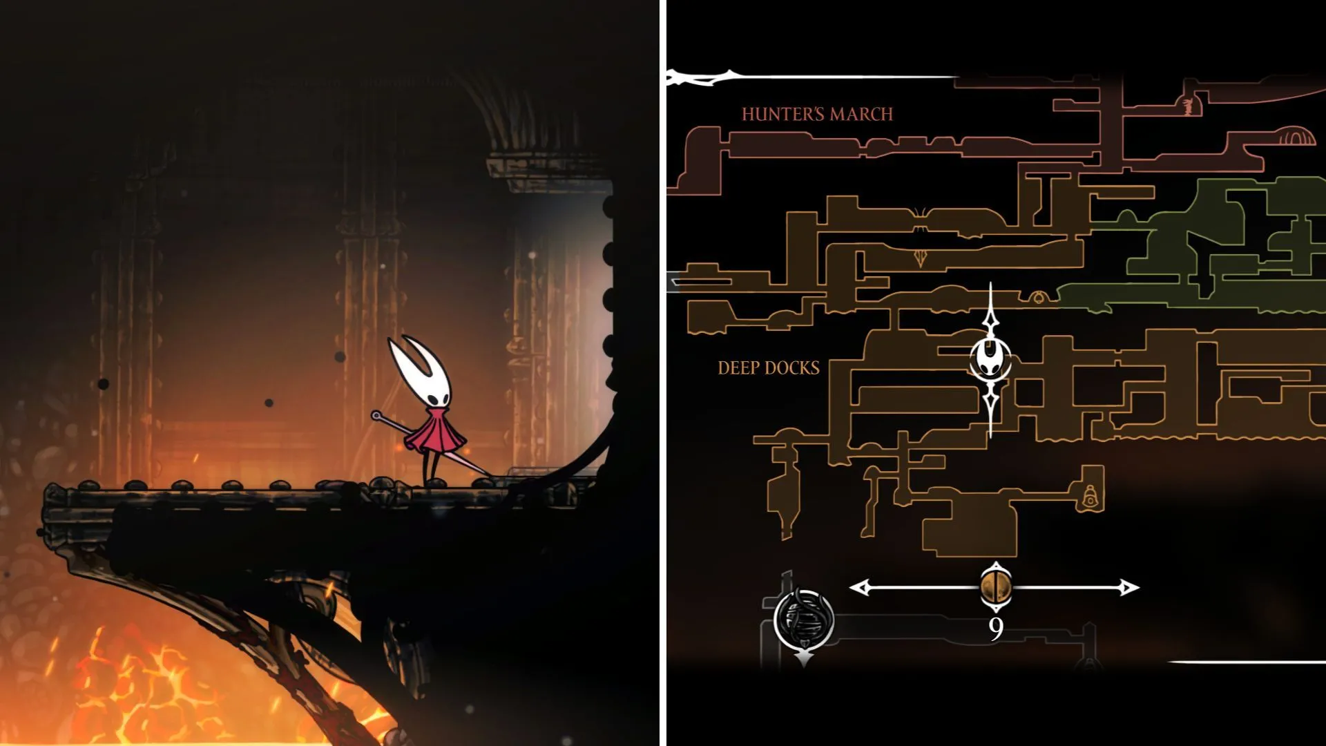 Cửa bị khóa tại Bến Cảng Sâu trong Hollow Knight Silksong