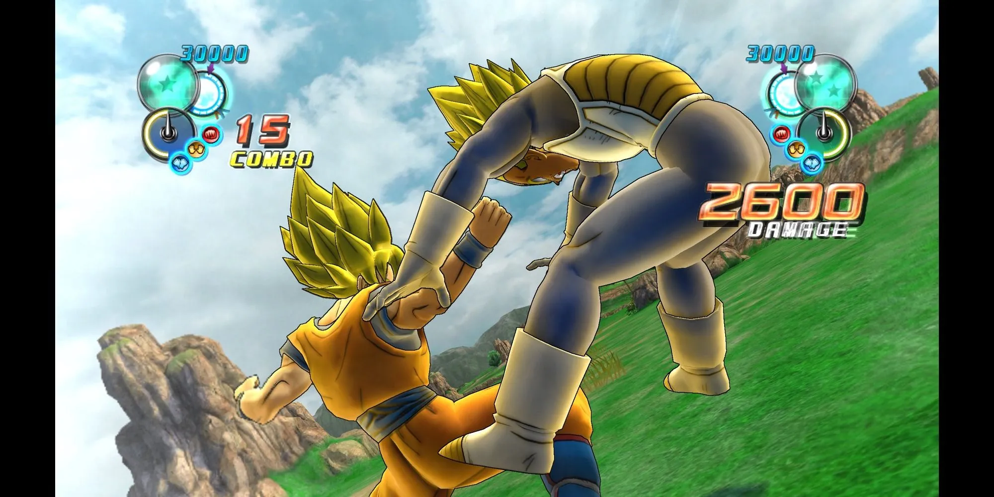 Giao diện chính của game Dragon Ball Z Ultimate Tenkaichi