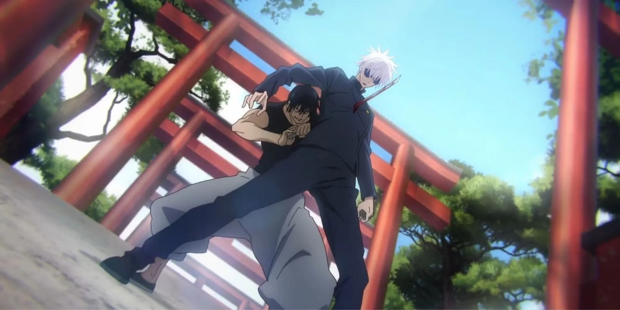 Gojo Satoru và Toji Fushiguro sau khi Gojo hồi sinh