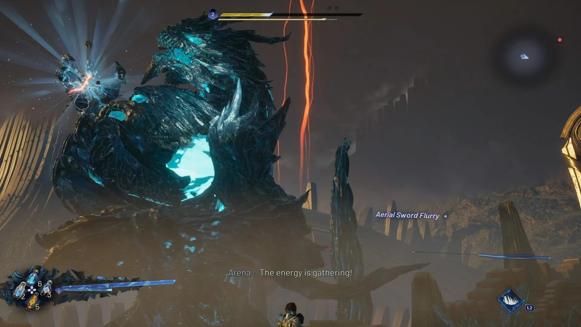 Kaser đối đầu với một con boss khổng lồ trong trận chiến gay cấn của Lost Soul Aside