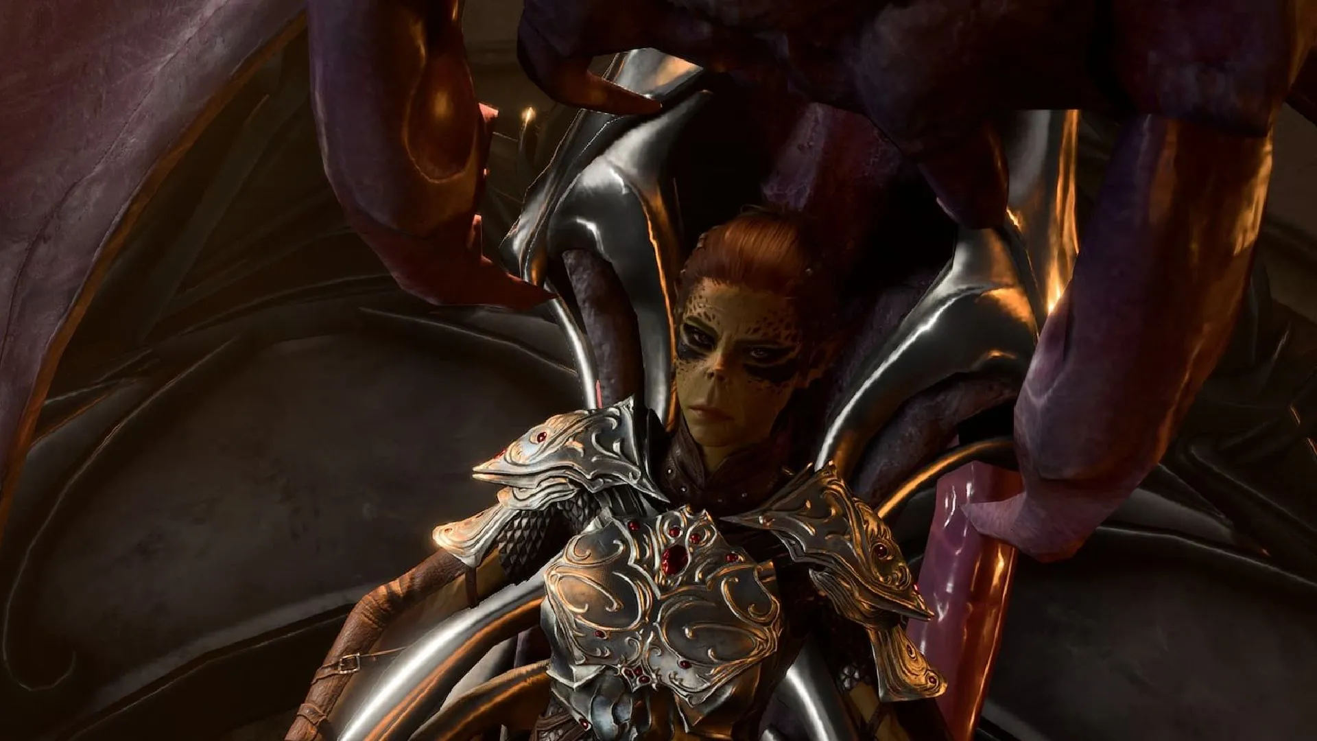 Lae'zel bị giữ trong máy Zaith'isk, nơi game thủ Baldur's Gate 3 phải thuyết phục cô thoát ra để tránh hậu quả thảm khốc