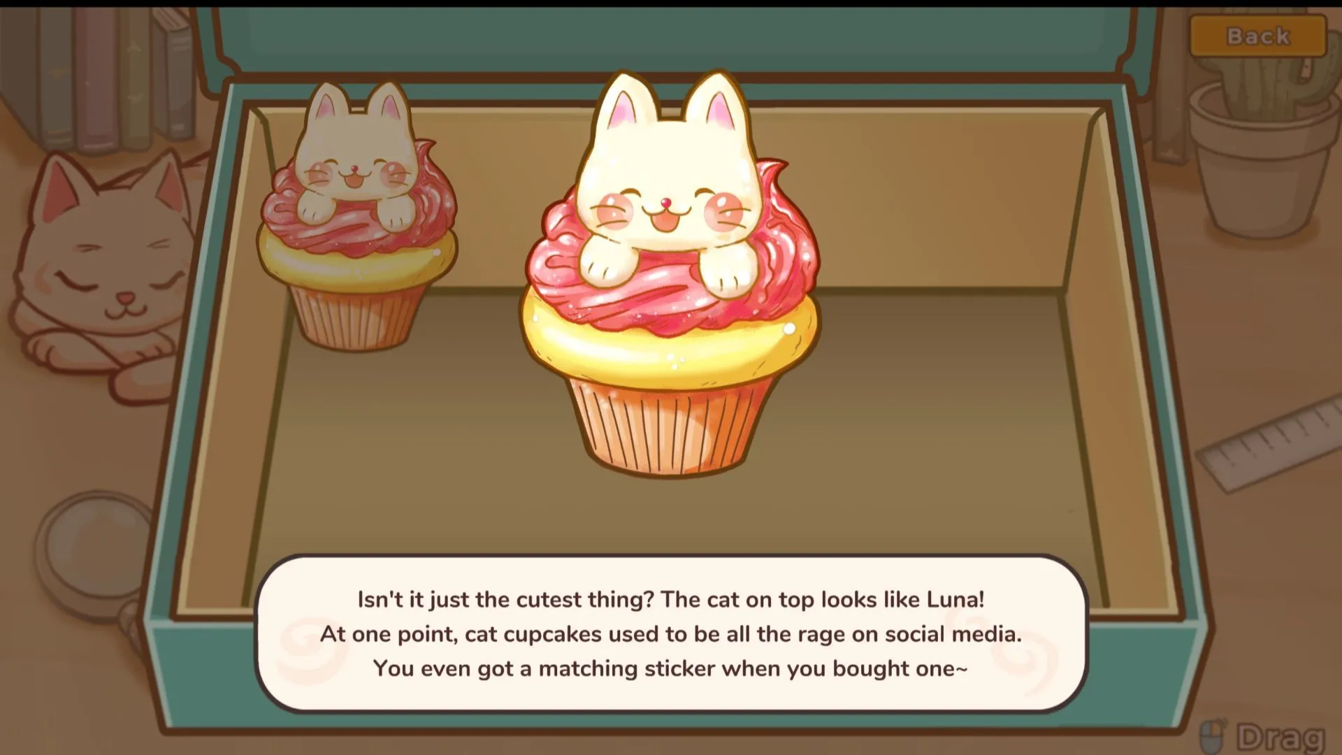 Mary tìm thấy cupcake bí mật đầu tiên trong game Little Problems