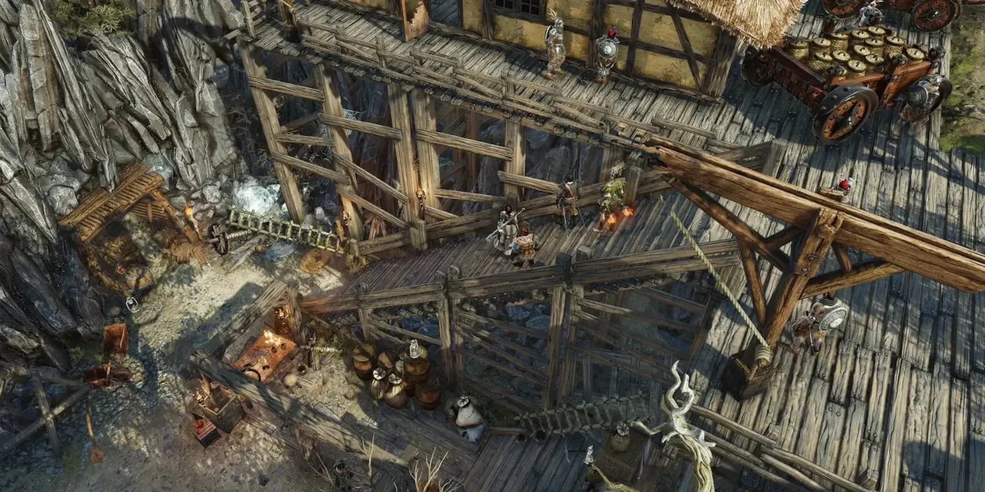 Pháo đài gỗ cổ kính trong Divinity Original Sin 2
