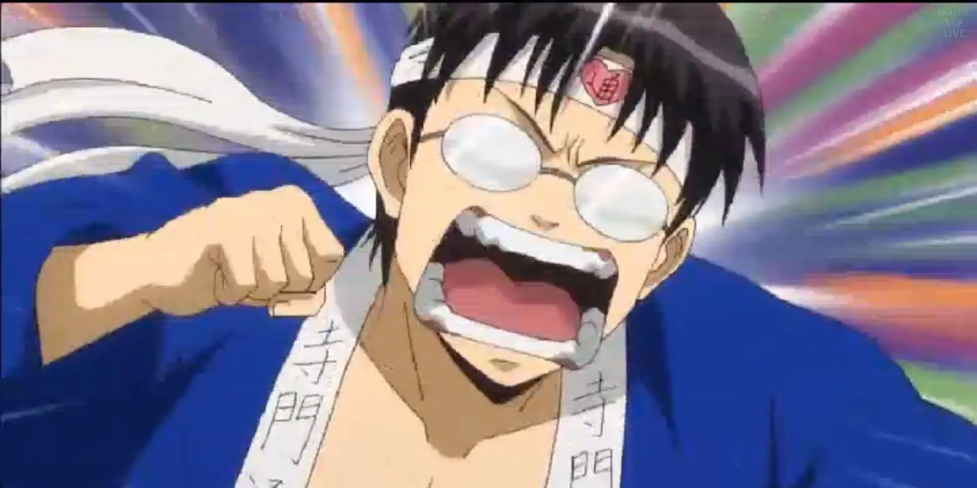 Shinpachi Shimura, người thẳng thắn của Yorozuya, với vẻ mặt nhăn nhó thường thấy, ẩn chứa gánh nặng trách nhiệm và nỗi sợ mất mát người thân.