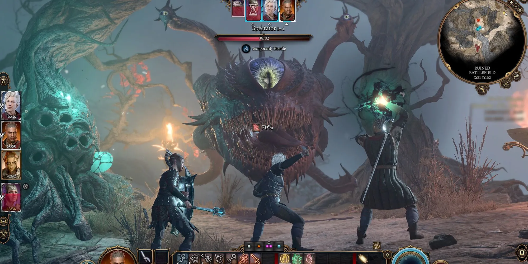 Tổ đội Baldur's Gate 3 trong trận chiến quyết liệt
